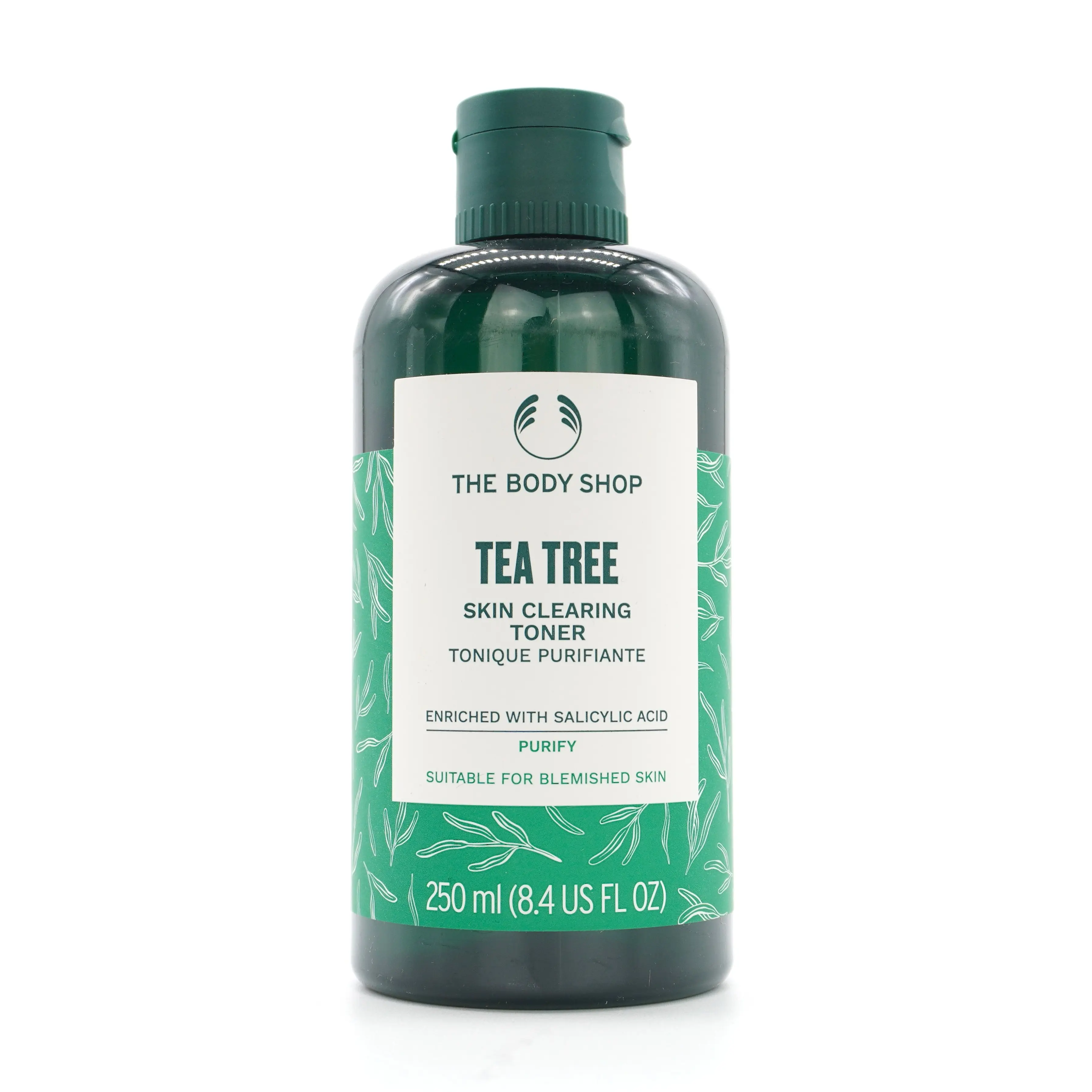 The Body Shop Facial Tea Tree Toner - 250ml, Vegan, Antibacterial, Gentle Cleansing Skincare Toner, Daily, Soothing, Smoother
