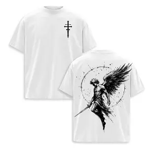 Wear your inner demon. 🖤 The Fallen Angel Sword Tee is here for 24H ONLY. Dont let it slip into the shadows! graphic deo merch white funny shirts men yell yard clothing meme riddler Unisex Vintage T-Shirt