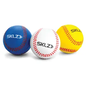 SKLZ Foam Training Baseballs 6 Pack - Soft Foam Construction for Safe Practice Fielding and Hitting - Softball Baseball Equipment