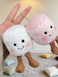Cute Cotton Candy Cartoon Keychain, Key Fob, Plush Bag Charm, Fashionable Student and Office Gift, All-Season Keychain Accessory, Trendy Cute Keychain, Cute Charms Keychain, Stylish Keychain