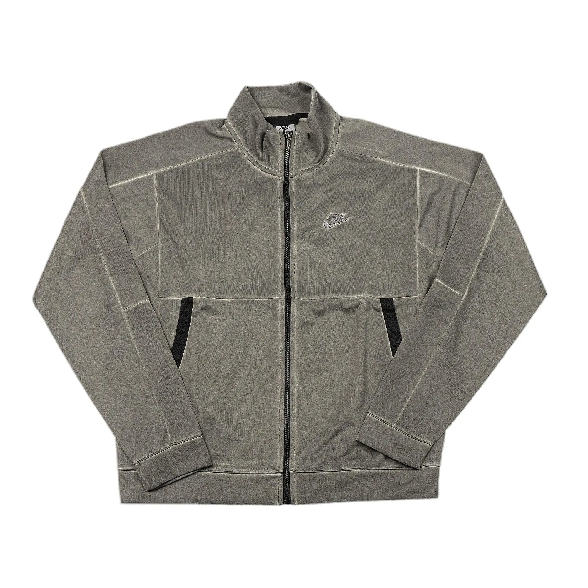 Nike Sportswear Washed Revival Jersey Jacket, Black Sporty Sports Outerwear