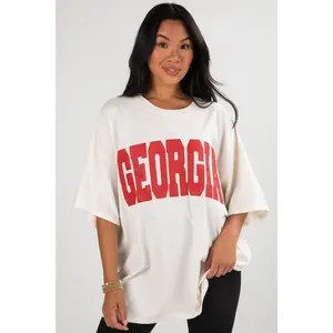 Off White Georgia Block Letter Tee