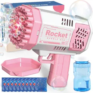 40 Holes Bubble Gun Toys for 3-8 Year Old Boys Girls: Bubble Machine for Kids with Bubble Solution, Gifts for 3 4 5 6 7 8 Years Old Boy Birthday Toy for Kid Toddlers Ages 4-6 Outdoor Wedding Bubbles Blower Maker