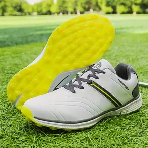 Professional Men's Golf Shoes Waterproof Non Slip Sneakers, Outdoor Training Hiking Running Comfy Shoes, All Seasons