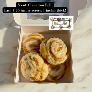 Cinnamon Roll Wax Melts | Cinnamon Rolls | Soy Wax Melts | Food Wax Melts | Cinnamon Scented Wax Melt | Candle Decor Ornaments Freshener Decoration Perfume Aroma Made-To-Order
