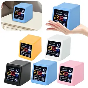 MINI TV Smart WIFI Weather Station Clock for Gaming Desktop Decoration DIY Cute GIF Animations and Electronic Album Display