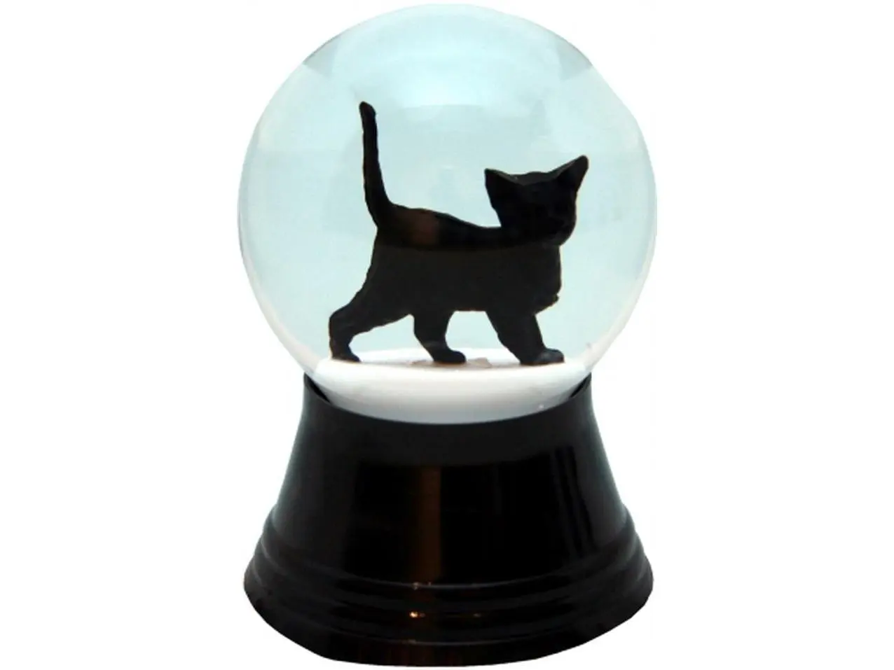 Small Cat Snowglobe, Assorted Colors, Home Decor, Room Decor Statue Figurine