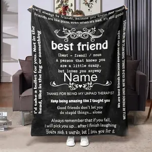Custom Blankets For Brothers, Custom Blankets For Sisters, Custom Blankets For Friends, Personalized Designs With Your Name Or Text, Holiday Gifts, Birthday Presents, Printed Blankets, Versatile Blankets For Travel And Camping