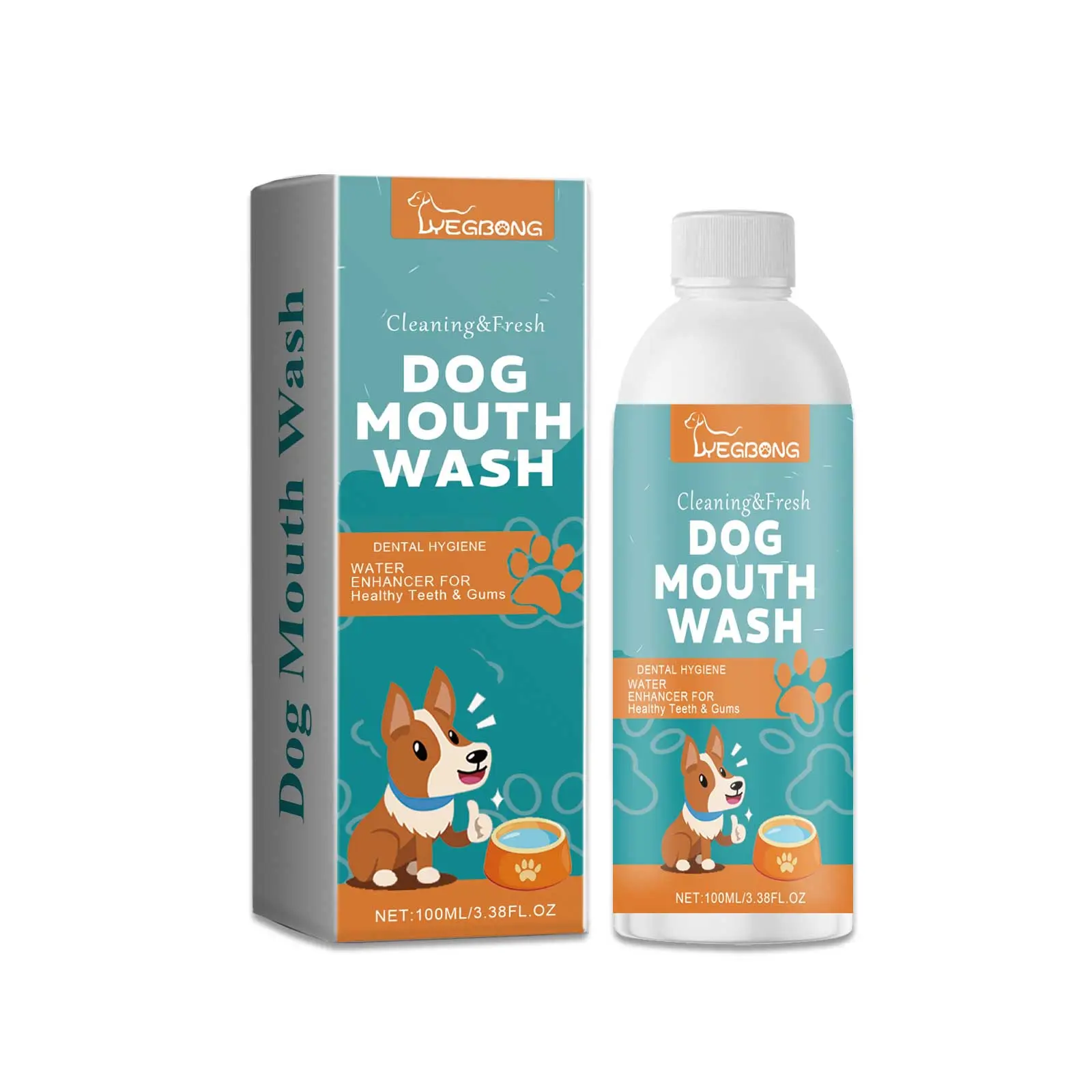 Dog Dental Water Additive for Fresh Breath & Cleaner Teeth | Mint Formula Dog Oral Care Water Supplement | Helps Support Plaque & Tartar Control, No Brushing Required
