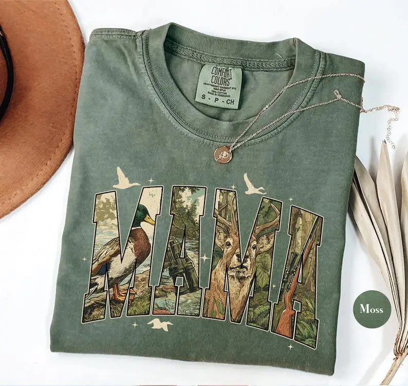 Comfort Colors Mama Duck Mallard Hunting T Shirt | Deer Mallard TShirt | Y2K Deer Hunting | Mama of Hunter Shirt