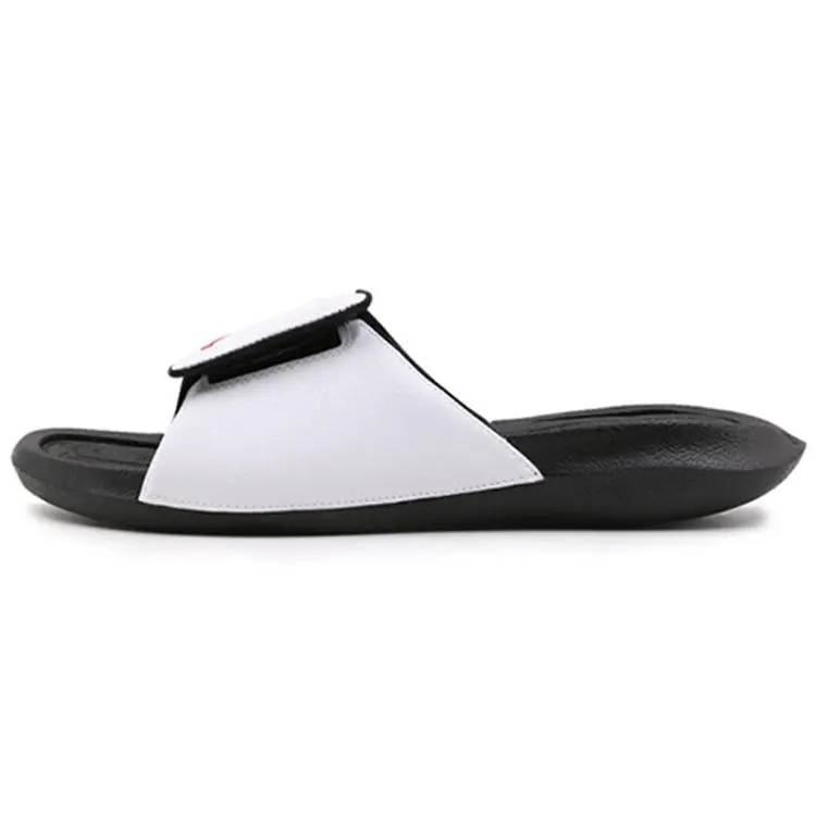 Jordan Hydro 6 White Gym Red Black Slides Men's 881473-101