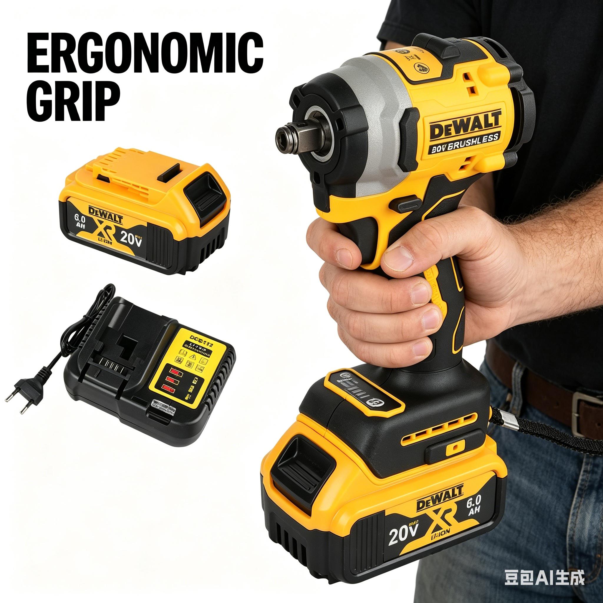 DeWALT DCF850, 20V MAX ATOMIC Brushless Compact Impact Driver, High Torque Cordless Screwdriver, LED Work Light, Professional Heavy Duty Power Tool for Construction, Automotive Repair & Woodworking