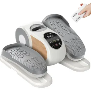 Under Desk Elliptical Machine, Leg Exerciser While Sitting for Seniors with 12-Speeds & Remote Control, Quiet Portable Electric Seated Pedal Exerciser Machine for Home Office