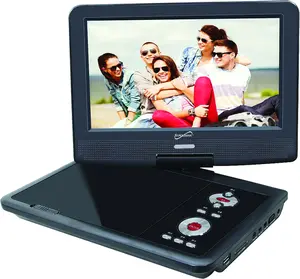 Supersonic SC-259 9-Inch Portable DVD Player with TV Tuner SB/SD Inputs & Swivel Display