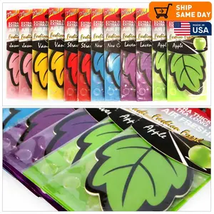 6PCS Hanging Air Freshener Paper Natural Scented Tea for Car Home Bathroom Auto Interior Decoration Freshener