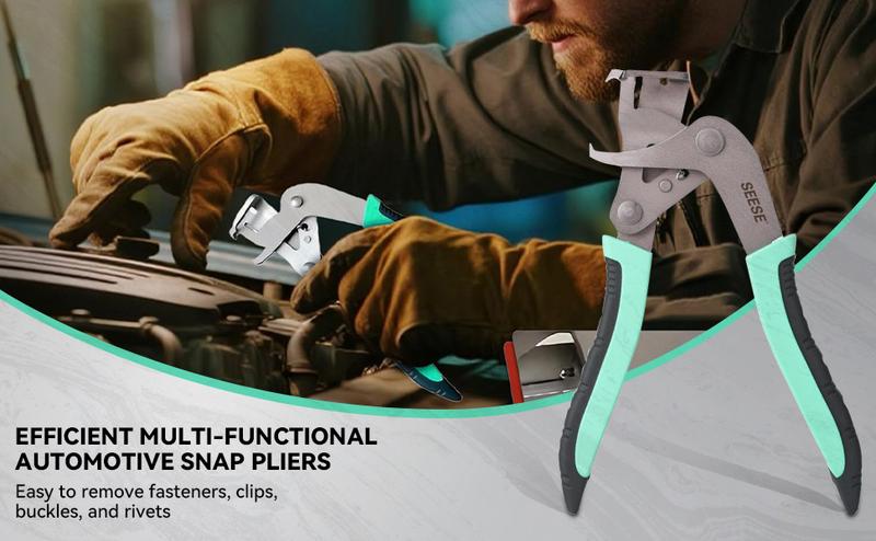 【TikTokShopHolidayHaul】SEESE Auto Fastener Clip Removal Pliers- Heavy-Duty Metal Quick-Release Tool,  Efficient Multi-Functional Car Stuff,Easy to Without Damage Re，Excellent Gift for Christmas and New Year