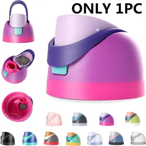 Insulated Cup Lid Dual Drink Universal Sealed Leak-Proof Sports Water Bottle Cap Fruit Cup Cover Accessories