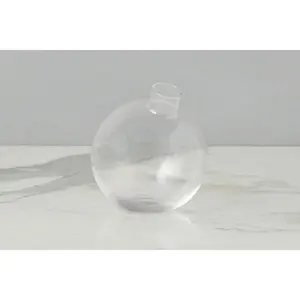 Glass Sphere Bud Vase, Clear