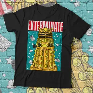 DOCTOR Shirt- EXTERMINATE The Doctor Shirt, Time Lord Tee Shirt, David Tennant Movie Shirt, Father's Day Shirt, Gifts For Dad, Husband, Dad's Shirt Casual Classic