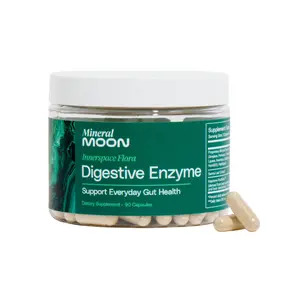 Mineral Moon Digestive Enzyme - Natural Digestive Enzyme for Digestion Support - 100% Natural Ingredients