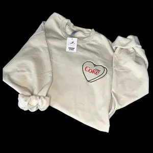 Diet Coke embroidered Crewneck | DC  | Gifts for her | love  | Diet Coke Addict | DPlover | Coke |soda | mom gift Sweatshirt Womenswear Embroidery Hoodie Sweaters Tops Lady Comfort Casual Pullover