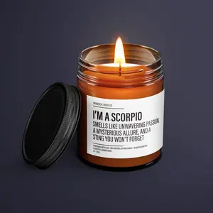 Funny Scorpio Candle, Scorpio Birthday Gift, Scorpio Star Sign Candle, BFF Gift, Zodiac Gift Candle, Essential Oil Soy Wax Candle, Gift for Girlfriend, Gift For Boyfriend, Gift For Mom