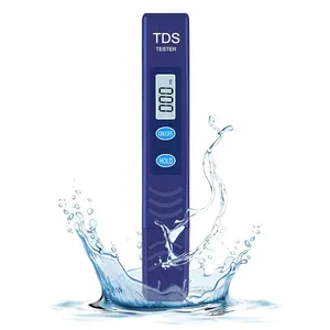 TDS Meter, Digital Water Quality Tester with Automatic Temperature Compensation (ATC), 0-9990 ppm Range, for Drinking Water, Tap Water, Aquariums, Water Filters (Blue)