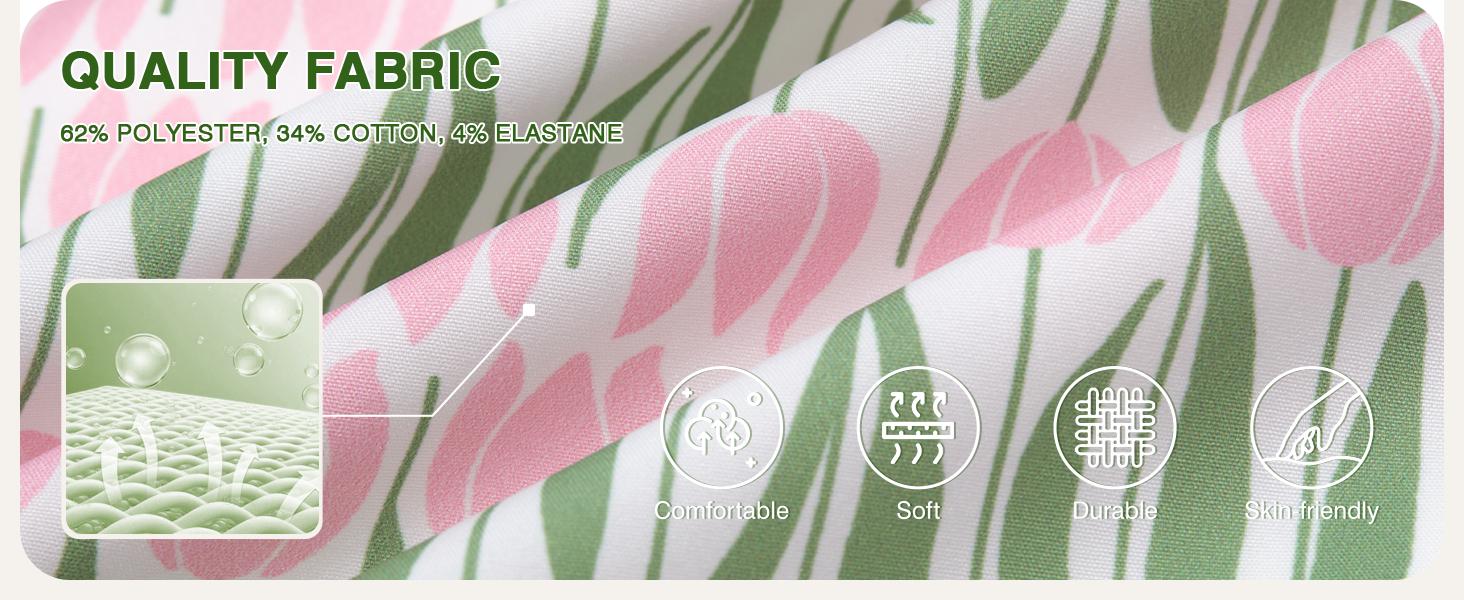 Tankaneo Women's Puff Sleeve  Blouse Tops Summer Dressy Casual V-Neck Shirts Color Block Loose Fit Tees