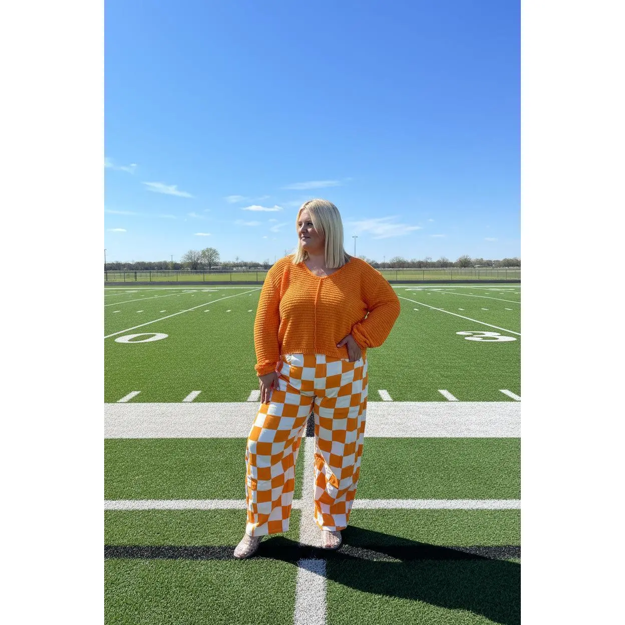 4th Quarter Checkered Denim Jeans