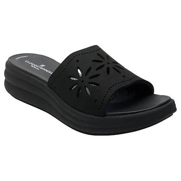 Clarks Cloudsteppers Drift Floral Slide Sandal