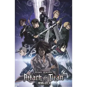 Trends International Attack on Titan: Season 4 - Key Visual 2 Wall Poster, 22.37" x 34.00", Unframed Version