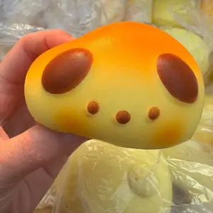 Squishy Cute Puppy Bread Squeeze Toys Soft Simulated Food Anti Stress Fidgets Toys Slow Rebound Relieve Stress Toy for Friends