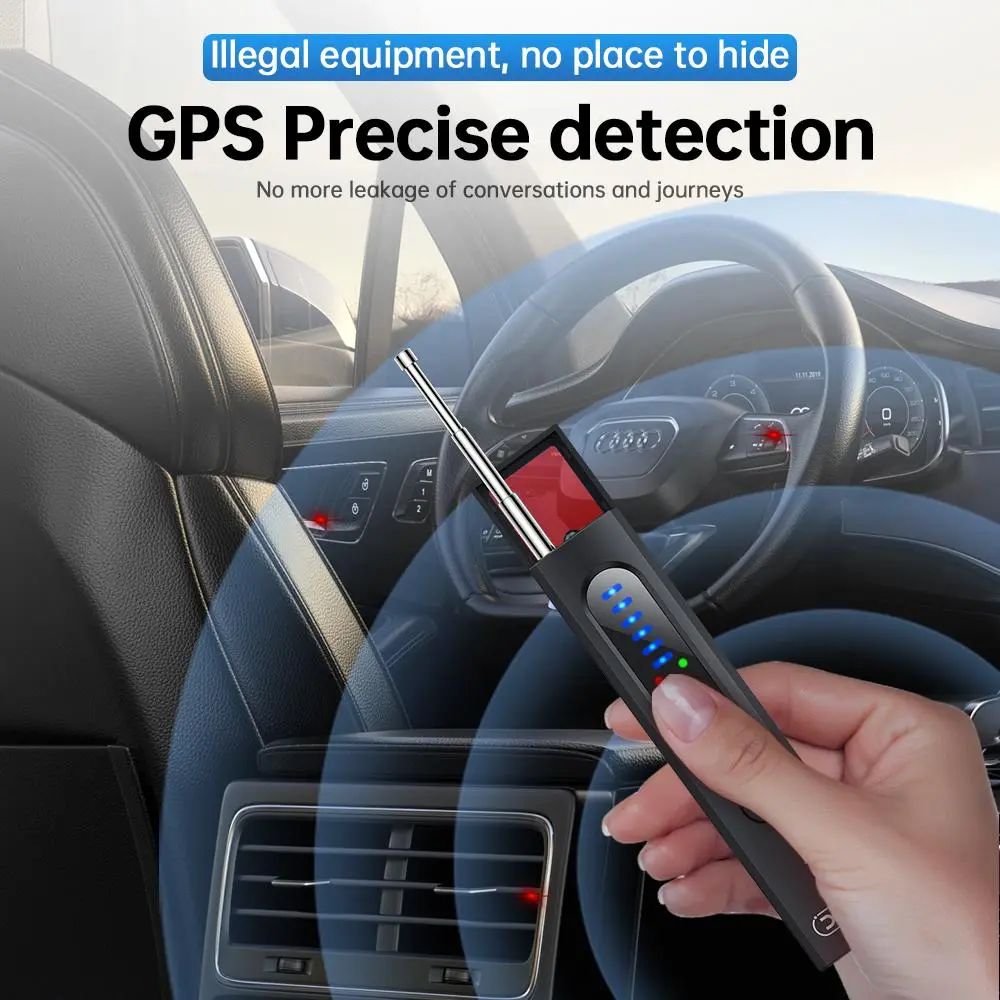Hidden Camera Detectors ，GPS Tracker Detector with 5 Sensitivity Levels and Professional Modes for Office, Hotels, Bathroom and Airbnb Safety