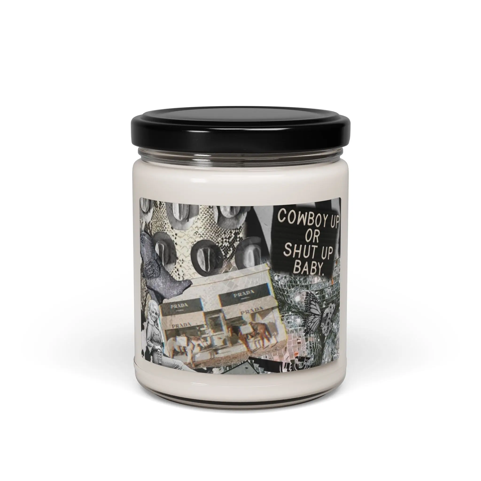Cowboy Up Scented Soy Candle | Relaxing Home Decor, Gift for Cowgirls, Rustic Candle, Perfect for Celebrations, Home Fragrance