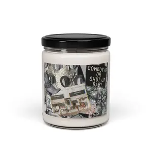 Cowboy Up Scented Soy Candle | Relaxing Home Decor, Gift for Cowgirls, Rustic Candle, Perfect for Celebrations, Home Fragrance