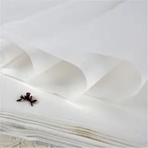 100 Sheets Luminous White Gampi Rice Paper, 9.4 x 15.7, Handmade Translucent Cicada Wing Art Paper, Strong & Smooth Thin Fiber for Botanical Tracing, Calligraphy, Decoupage and Wedding Crafts