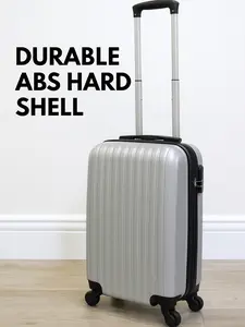 Durable 20” Carry-On Luggage – Lightweight ABS Hardshell Suitcase with 360° Spinner Wheels, Built-in Lock & Adjustable Telescopic Handle – Expandable Travel Bag for Business & Leisure