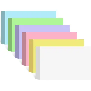 Colored Blank 4x6 Inch Index Flashcards Heavyweight Note Cards for Studying School Office Supplies 162 Count