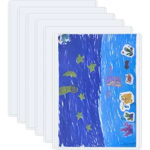 7 PCS 8.5" x 11" Clear Rigid Print Protectors Plastic Sheet Protectors for Photos Documents Contracts Birth Certificate