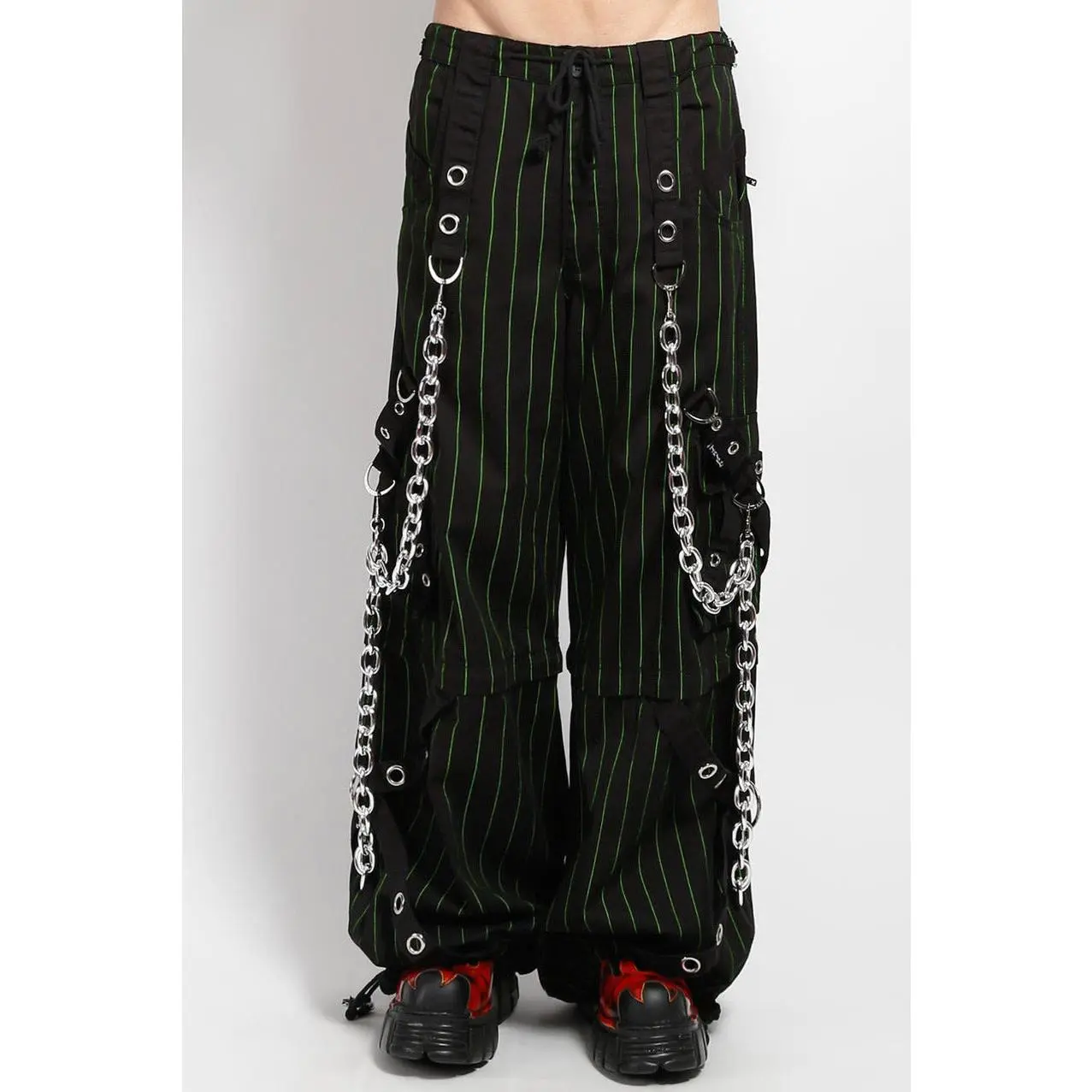 Tripp NYC Godfather Chain Pants [Green Stripe]