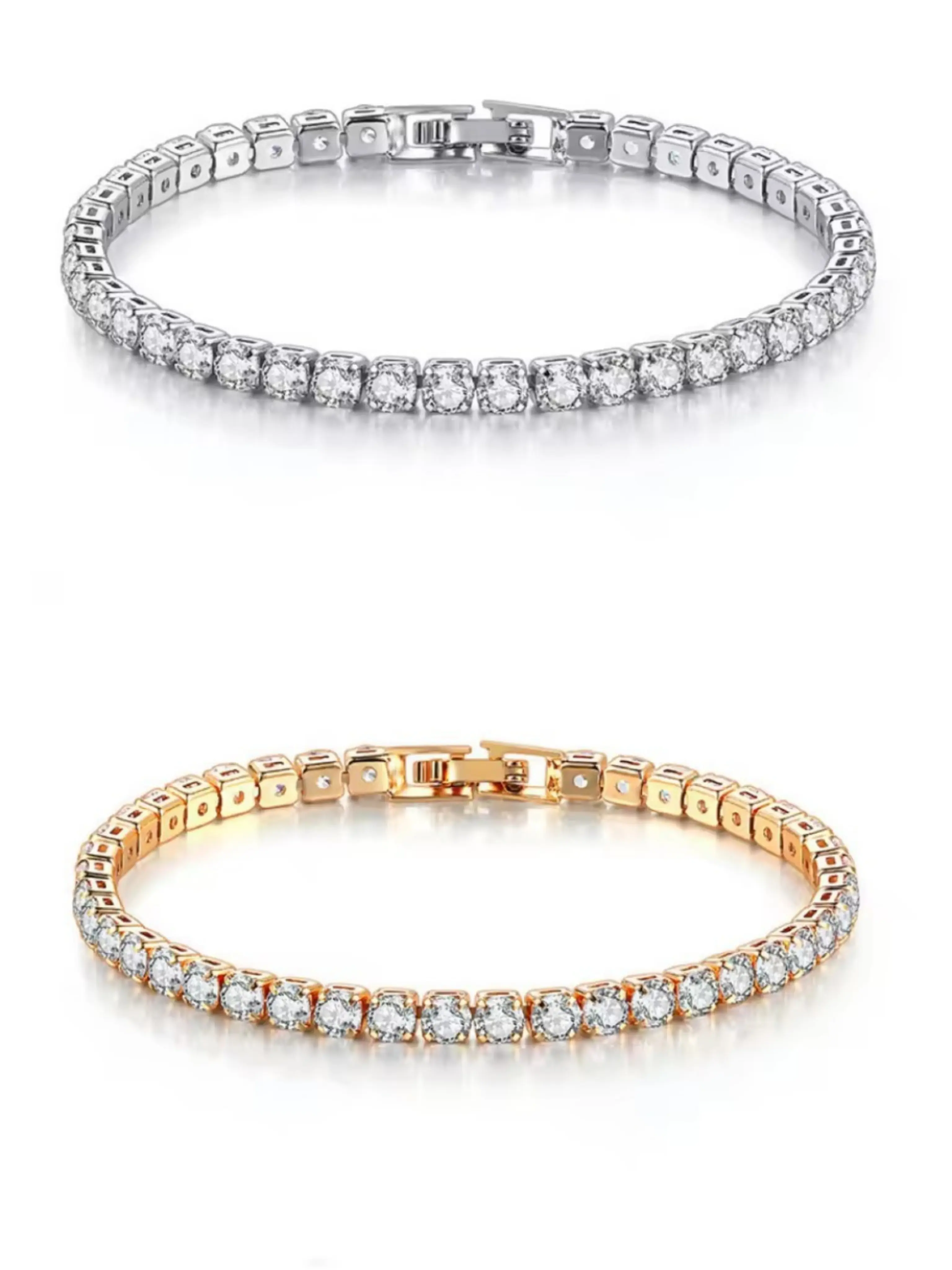 Luxury Tennis Bracelet.Elegant CZ Tennis Bracelet for Everyday Wear | Unisex Hip Hop Jewelry Gift Wedding, Birthday, Anniversary | Eco-Friendly & Hypoallergenic Fine Jewelry。Sparkling CZ Tennis Bracelet for Women/Men