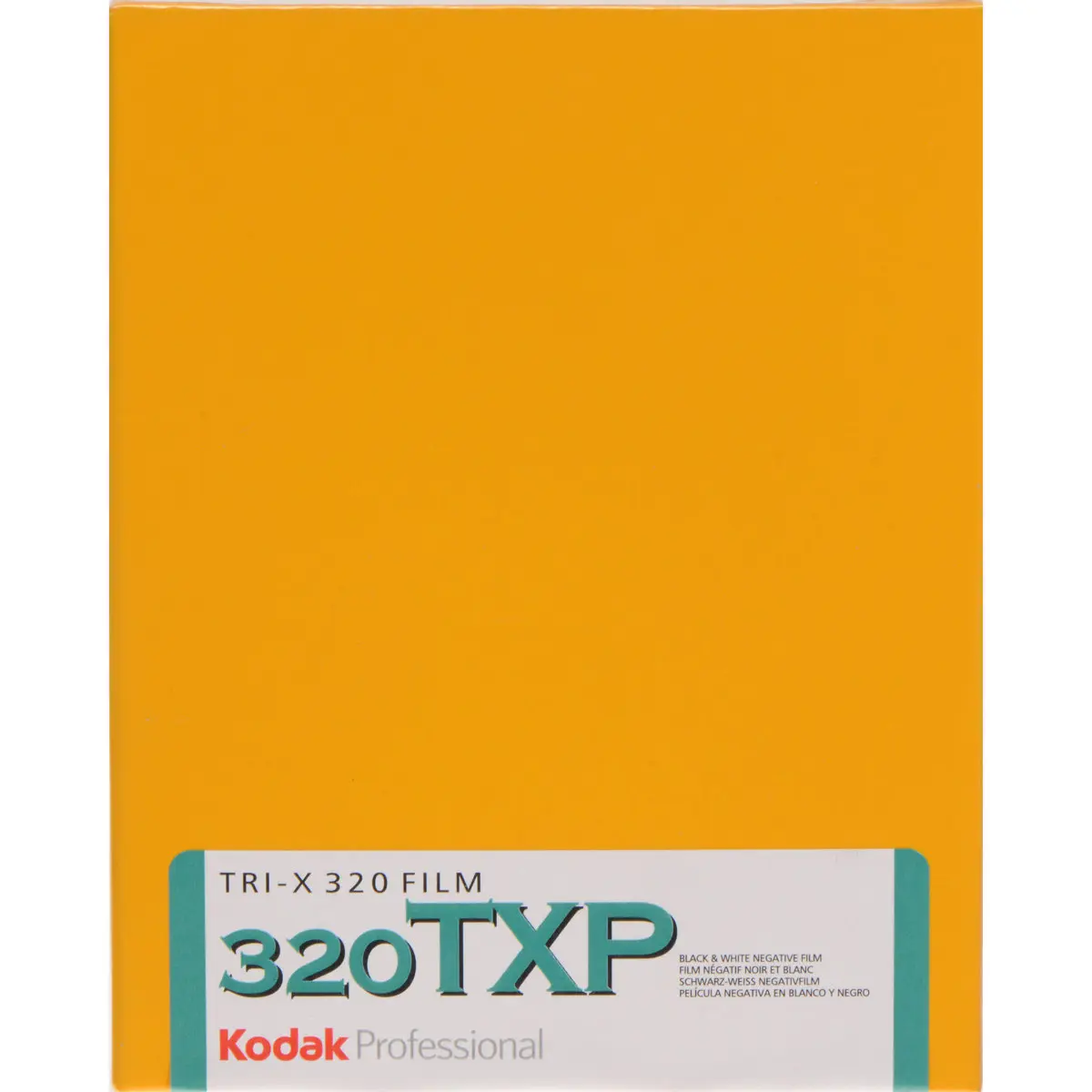 Kodak Professional Tri-X Pan 320 TXP 4164 Black & White Film ISO 320, 4x5", 10 Sheets