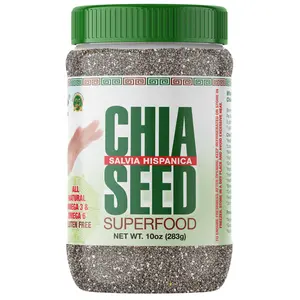 Chia Seed Superfood, 10 oz, High Fiber Protein Rich Snack - Omega 3 & 6 - Gluten Free - Versatile Cooking Option - All Natural Salvia Hispanica