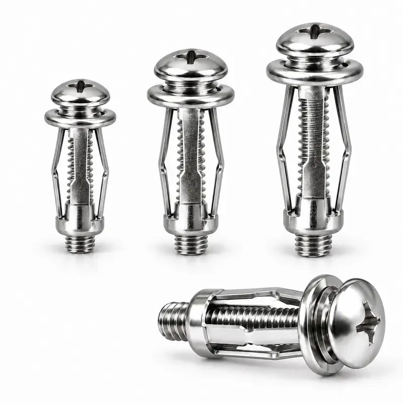 30-Piece Thin Panel-Ready Button Rivet Locking Nuts Set - Rust-Proof Zinc-Plated Carbon Steel Fasteners, M4-M6 Size Bolt-Compatible for Humid Fixings, Automotive Repair,toolupgrade