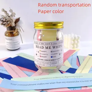 Bible Verse Prayer Jar Gift Set, Emotion & Feelings Scripture Cards, Christian Devotional Gifts for Men Women, Inspirational Quotes