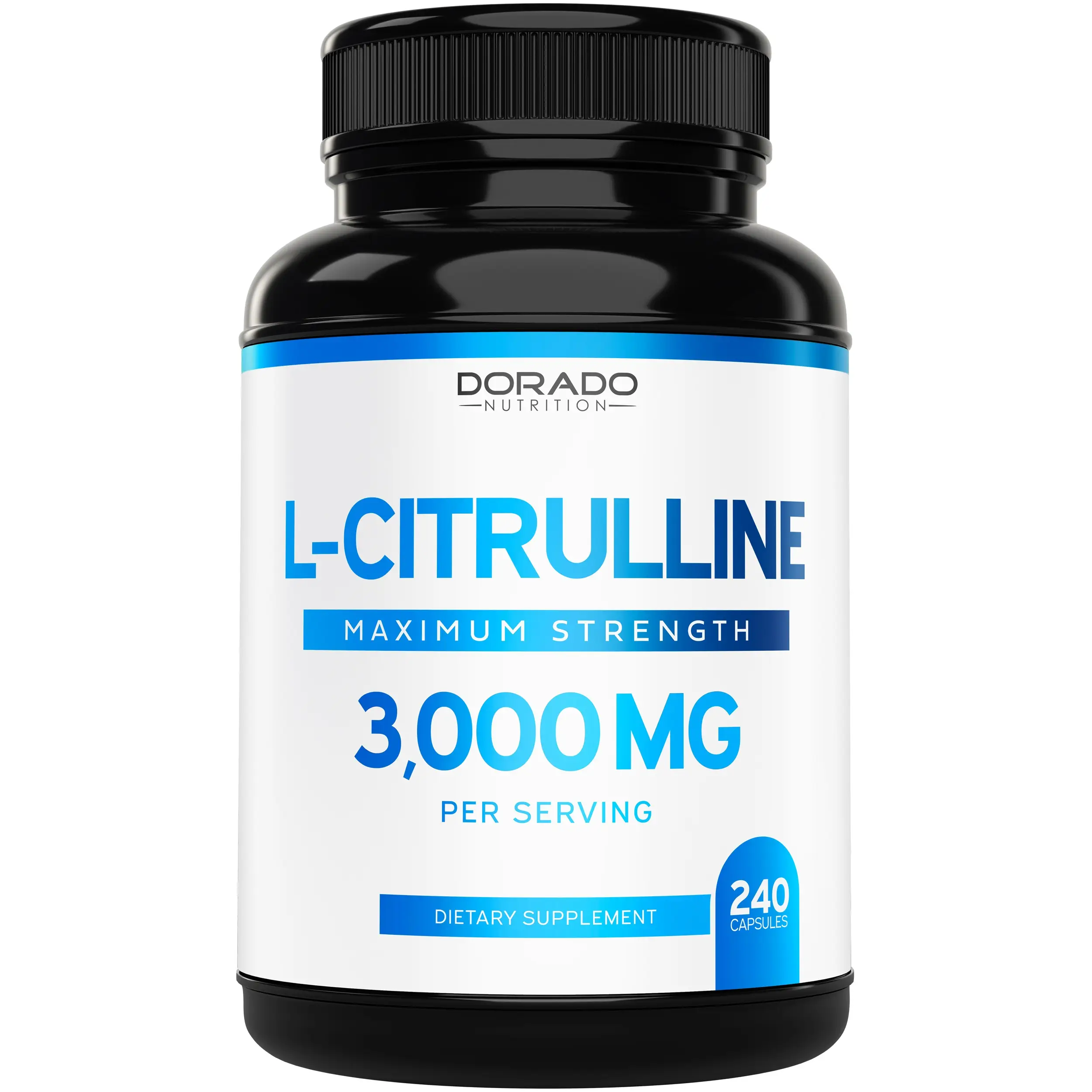 L Citrulline 3000mg Supplement (240 Capsules) - Fitness