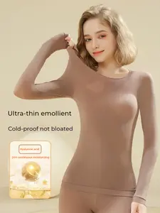 Moisturizing Thermal Innerwear for Women - Hyaluronic Acid-Infused Lightweight &Set for Ultimate Comfort thermal underwear Fabric Fit Women's Thermal Women's Thermal Women's Thermal