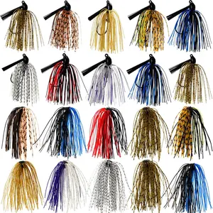 Bass Jigs Set,Fishing Jigs and Jigs Skirts (20pcs)