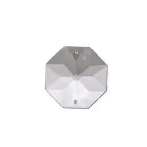 Clear Octagon Glass Crystal Prism G-B-CL- 12mm to 60mm Available for Chandelier or Suncatcher Use Lightweight Easy to Attach