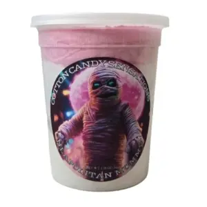 Halloween Series Neapolitan Mummy (Strawberry, Chocolate and Vanilla) Gourmet Cotton Candy - Cotton Candy Sensations 200+ Flavors - Trick Or Treat Party Favor Snacks
